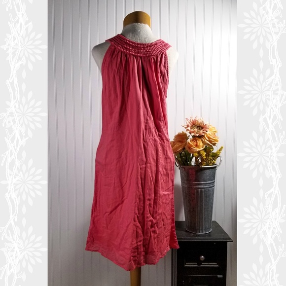 | gap | dark melon pleated detail shift dress - Picture 3 of 5